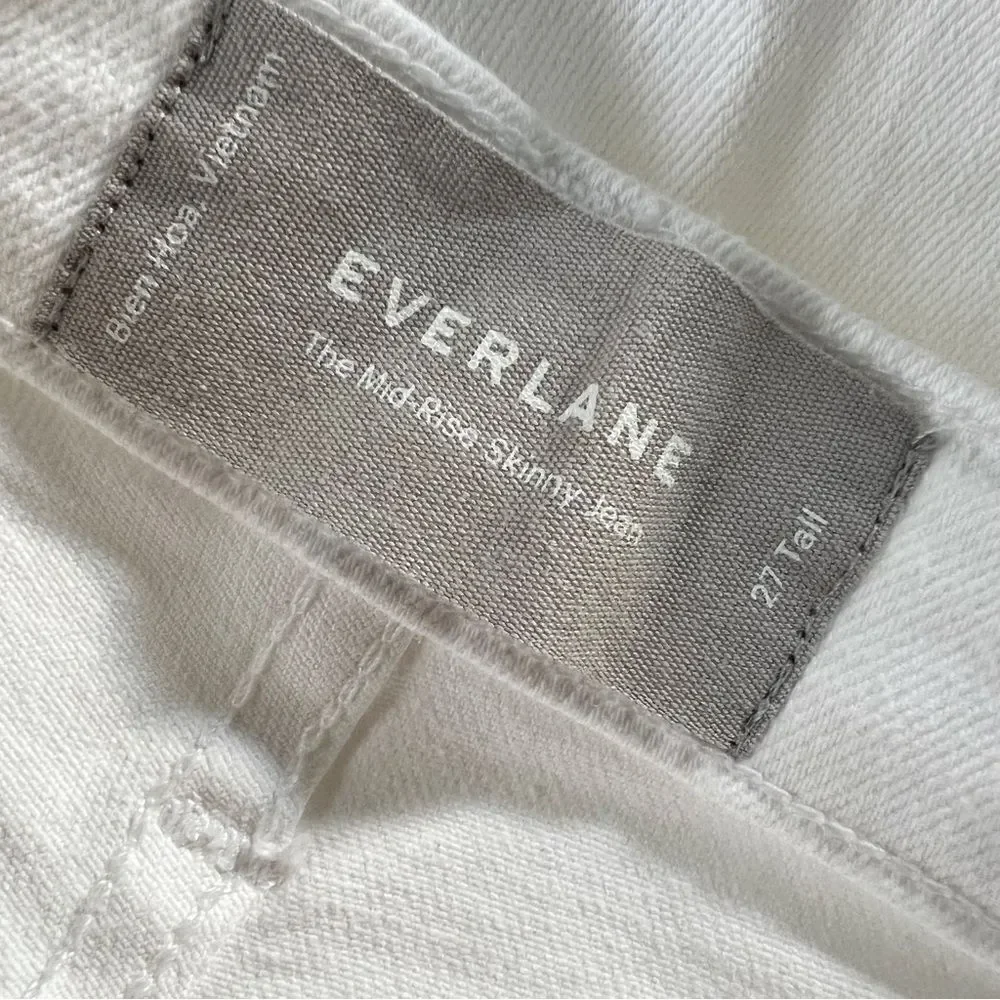 Everlane mid rise skinny jeans